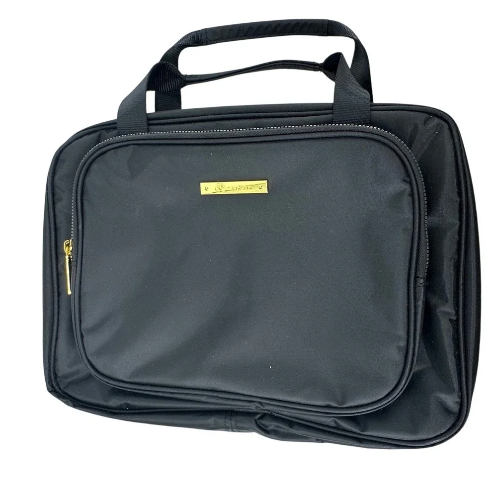 Joy Mangano Better Beauty Case Toiletry Bag‎ Womens Black Travel Cosmetics